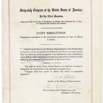 Timeline: 19th Amendment