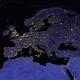 Europe in night