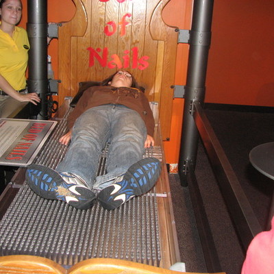 Timeline: Me on a bed of nails on the NASA trip