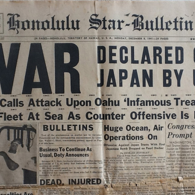 Timeline: War Declared on Japan By The U.S