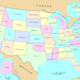 Us map states