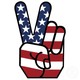 Peace hand american flag photosculpture p153550353515061404qdjh 400