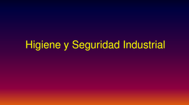 Timeline: higiene y seguridad industrial