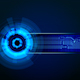 Blue light effected technology backgrounds