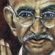 Mohandas gandhi painting h