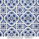 Stock photo blue pattern detail of portuguese glazed ceramic tiles 93955174