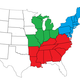 Antebellum newspaper regions