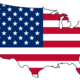 United states flag map