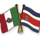 Flag pins mexico costa rica