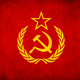 Soviet union ussr grunge flag