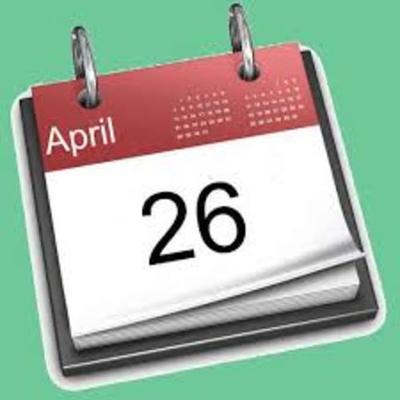 Timeline: April 26th