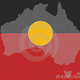 Aboriginal flag dot painting
