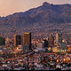 Cityscape of el paso at dusk
