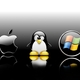 Logos de los sistemas operativos más importantes mac os x linux y windows