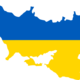 Ukraine flag map wallpaper