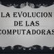 Evolucion