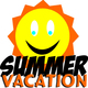 Summer vacation logo