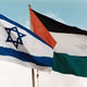 Israelische en palestijnse vlag