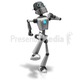 Retro robot happy walk md wm