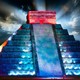 Chichen itza mayan pyramid night view 1024x519