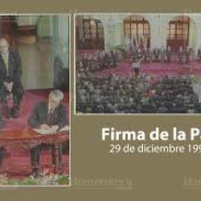Timeline: Acuerdos de paz Guatemala. historia y autores.