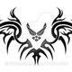 Usaf logo with tribal black v  by kuroakai d5faiuq