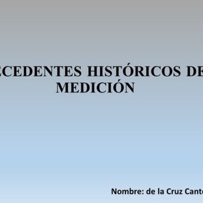Timeline: Antecedentes históricos de la medición