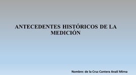 Timeline: Antecedentes históricos de la medición