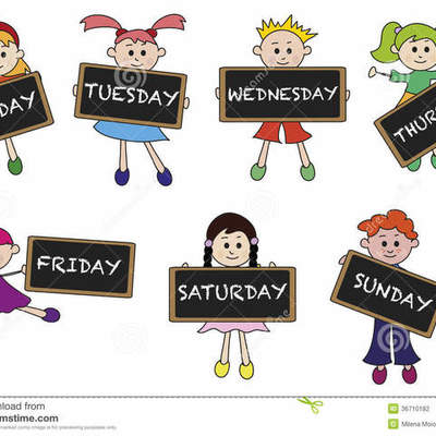 Timeline: Days of the week