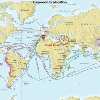 Timeline: Exploration in the 1500's