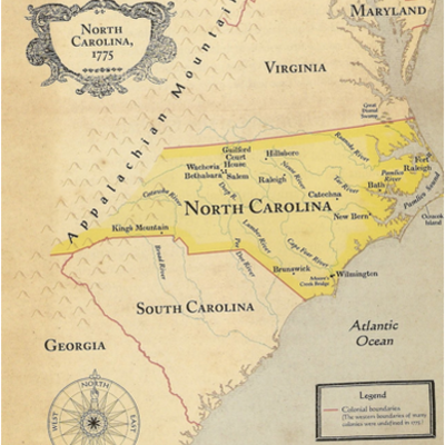 Timeline: North Carolina Colony ; Sandra