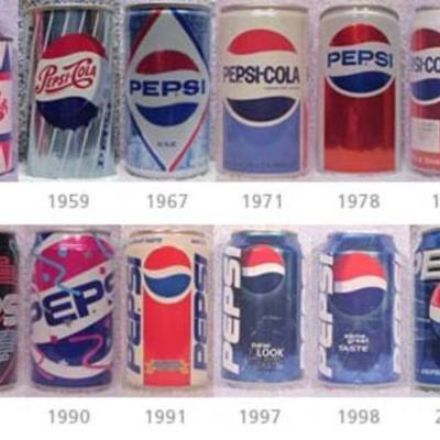 Timeline: Evolución de la lata de Pepsi