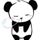 Baby panda sleeping