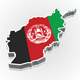 3d afghanistan flag map 1
