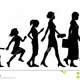 Ages woman editable vector silhouettes different stages womans life 32780321