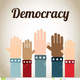 Democracy design over beige background vector illustration 31475828