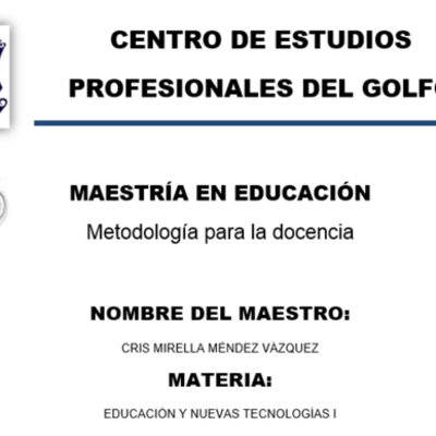 Timeline: Maestría en la Educacion