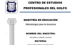 Timeline: Maestría en la Educacion