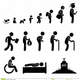 Human life baby child student work old man death 20452825