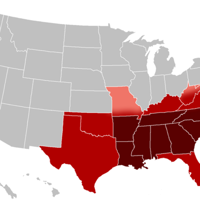 Timeline: Southern Events 1800-1861
