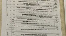 Timeline: расписание