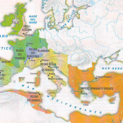 Timeline: I regni romano - germanici e il ruolo della Chiesa