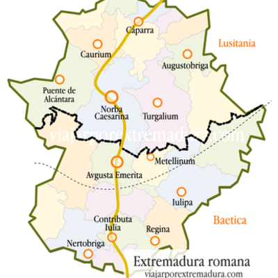 Timeline: 100 d.C - 500 d.C Extremadura