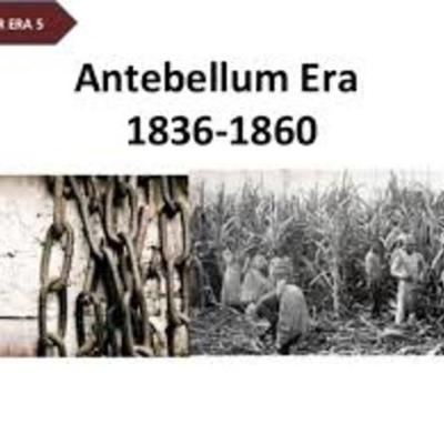 Timeline: The Second Half of the Antebellum Era: 1836-1860