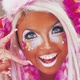 Ganguro girl bright orange