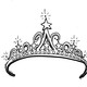 Cartoon princess tiara