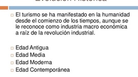 Timeline: Historia del turismo