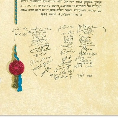 Timeline: ציר הזמן לפי מגילת העצמאות