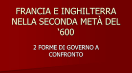 Timeline: INGHILTERRA E FRANCIA NEL 1600