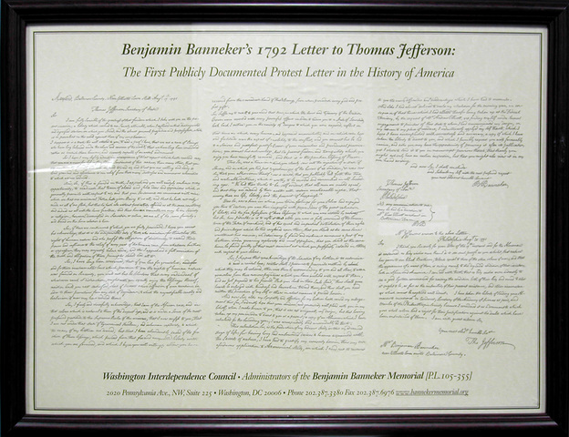 Benjamin Banneker's Letter To Thomas Jefferson